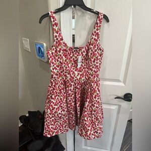 J. Crew Red and White Floral Dress, $180msrp